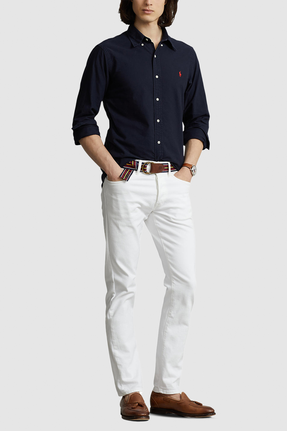 תמונת כל הלוק של חולצה מכופתרת מכותנה POLO RALPH LAUREN